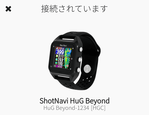 Shot Navi HuG Beyond Lite(ショットナビ HuG Beyond Lite)::時計型 