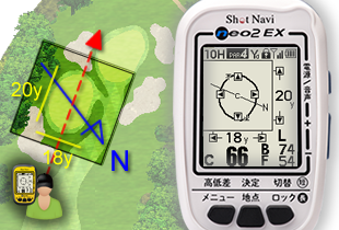 Shot Navi NEO2 EX(ショットナビ ネオ２ イーエックス)::高低差情報